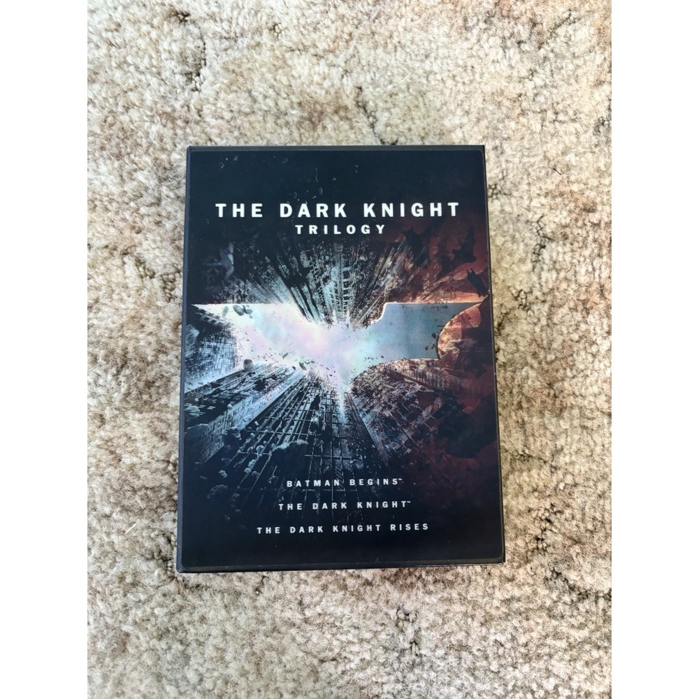 The Dark Knight Trilogy DVD Box Set Complete Nolan Batman Begins Rises w Booklet